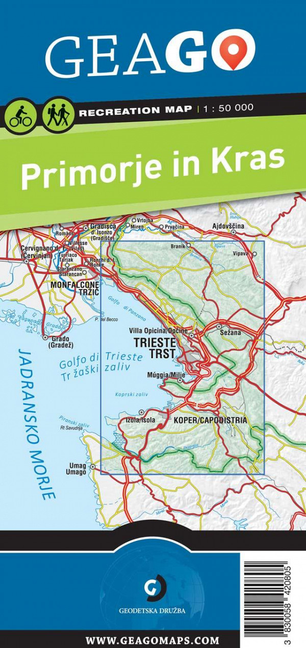 Rekreacijska karta Primorje in Kras (GeaGo)