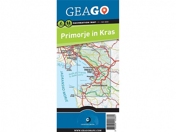 Rekreacijska karta Primorje in Kras (GeaGo) - Plastificirana!