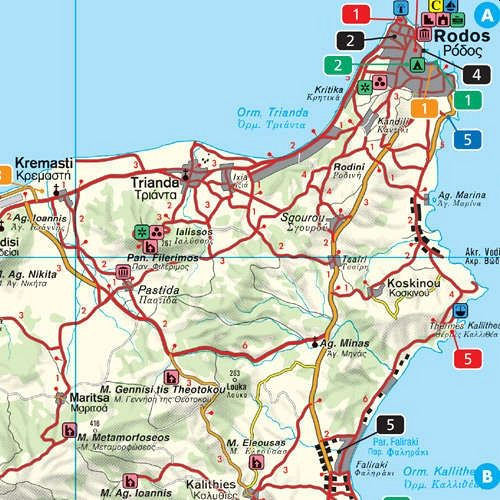 Rodos 1:120.000 (Island Pocket)