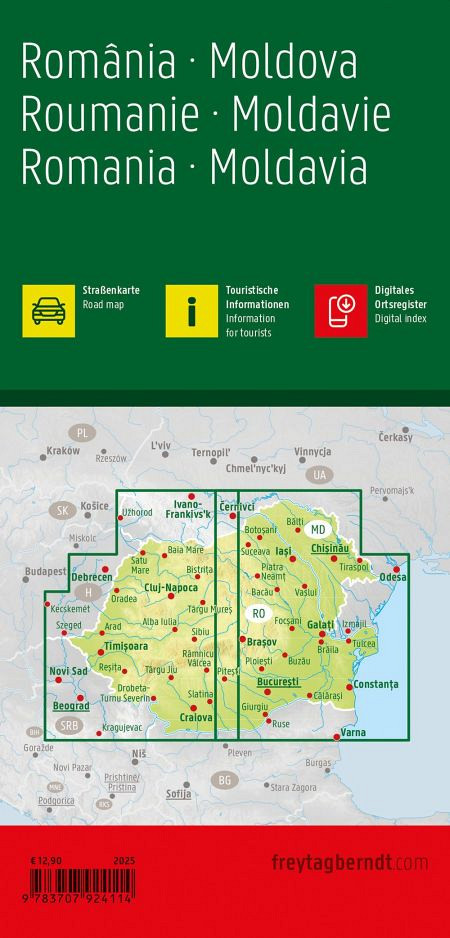 Romunija - Moldavija 1: 500.000 (Nova)