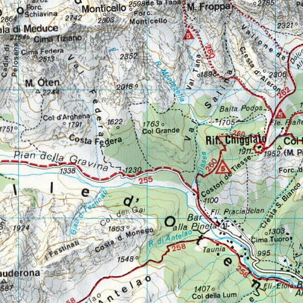 Sekstenski Dolomiti 1:50.000 (turistična karta)