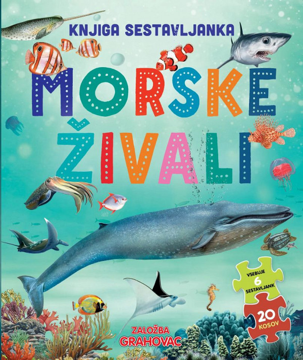 Morske živali (Knjiga sestavljanka)