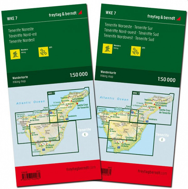 Tenerifi 1:50.000 (Komplet 2 kart)