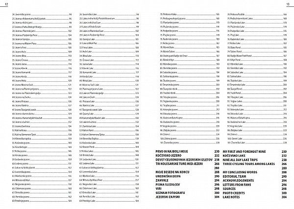 The Slovenia Lakes: Top 101 lakes (SLO in ANG jezik)