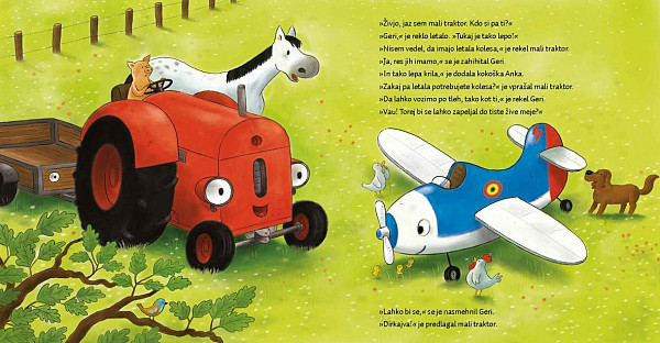 Mali traktor bi rad letel