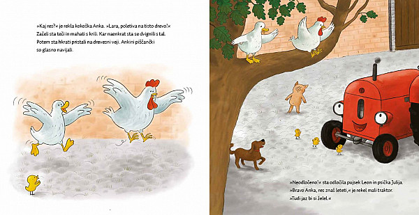 Mali traktor bi rad letel