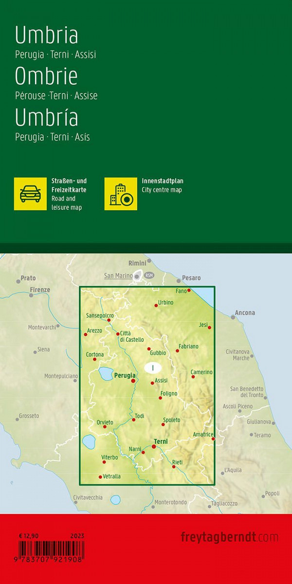 Umbrija 1:150.000 (Top 10 znamenitosti) (novo)