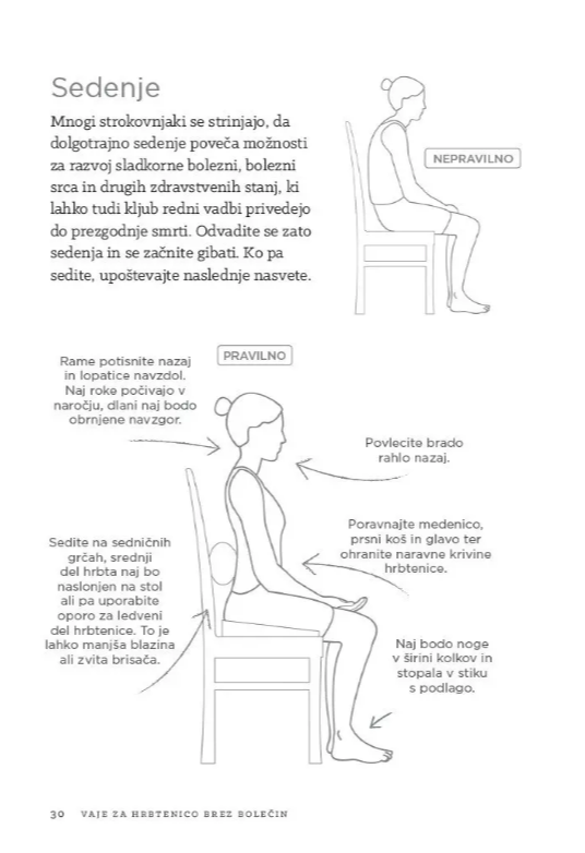 Vaje za hrbtenico brez bolečin