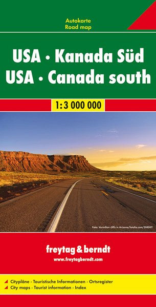 ZDA - Jug Kanade 1:3.000.000
