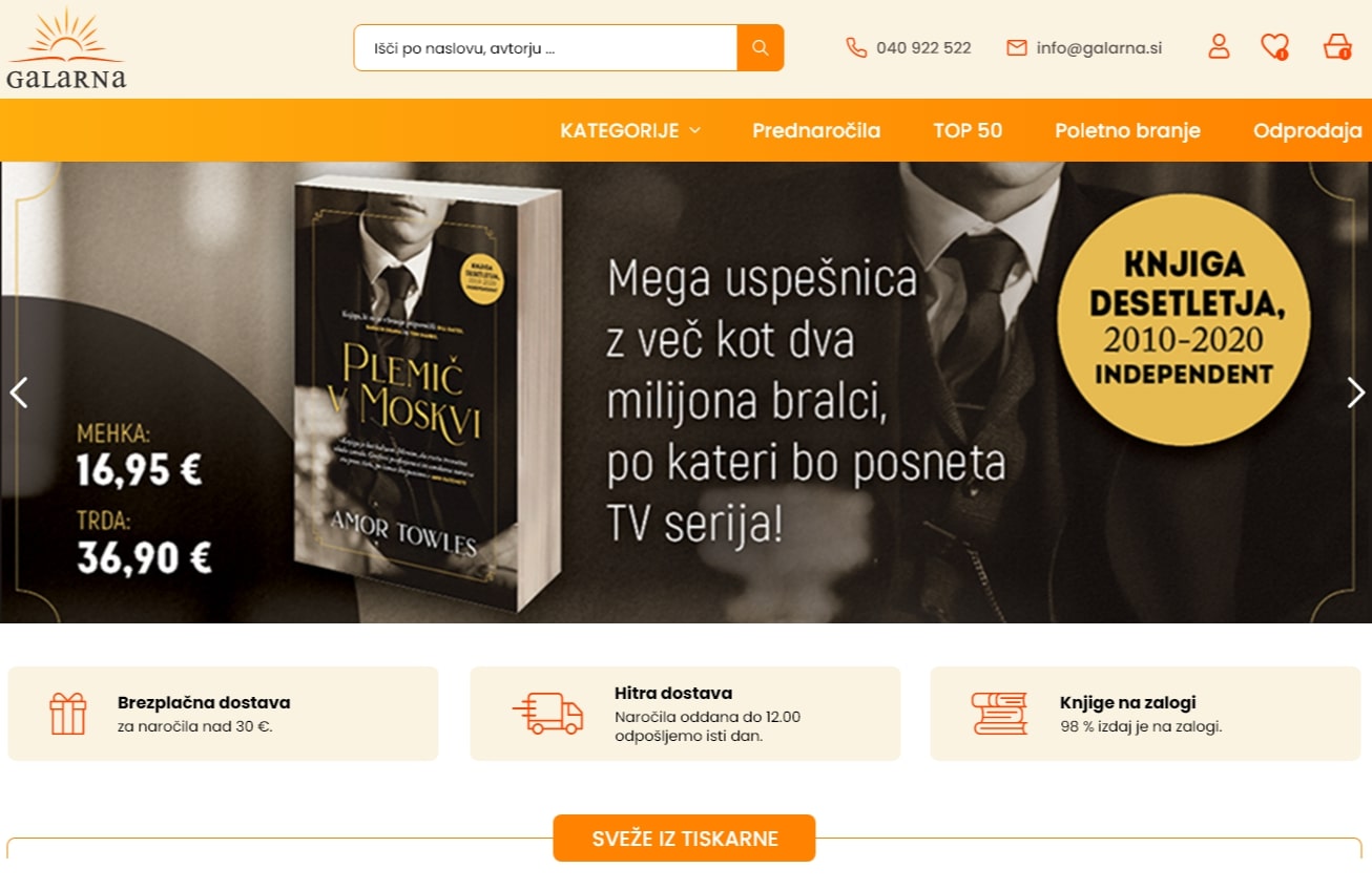 Spletna knjigarna Galarna - Hitra dostava in bogat izbor | Galarna.si